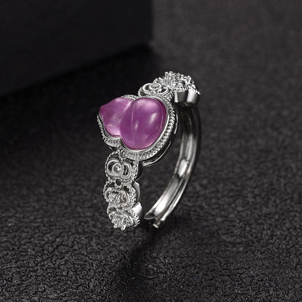 Damenring mit kunstvollem Herzdesign und elegantem Zirkonia Shop Nory