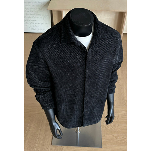 Herren Bedrucktes Langarm-Hemd Shop Nory