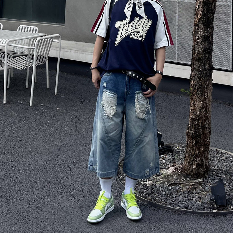 Herren Trendige Weitbein-Jeans Shop Nory