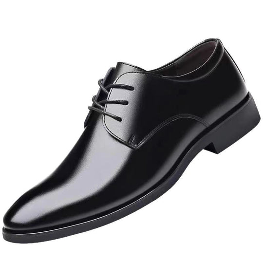 Herren Elegante Leder Schnürschuhe mit rutschfester Sohle und atmungsaktivem Innenfutter