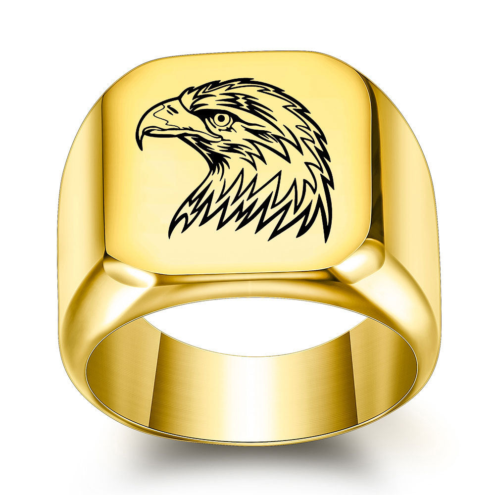 Herren Siegelring mit ausgefallenem Adlerdesign Shop Nory