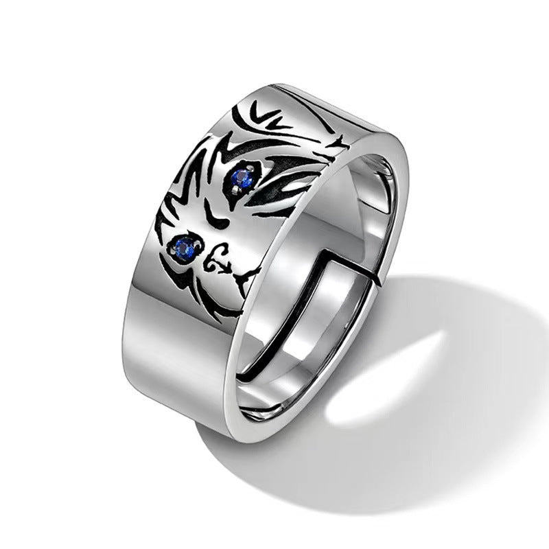 Damen kunstvoll gestalteter Ring mit Katzenmotiv Shop Nory