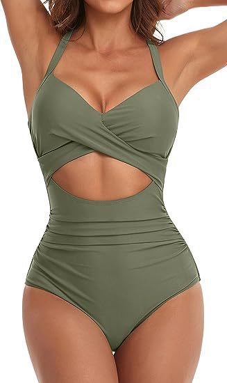 Damen Cut-Out Badeanzug