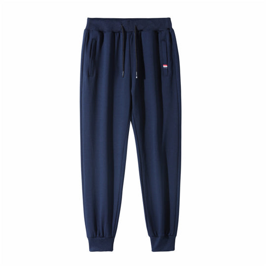 Herren Slim-Fit Jogginghose mit elastischem Rippbund, Kordelzug und Reißverschlusstaschen Shop Nory