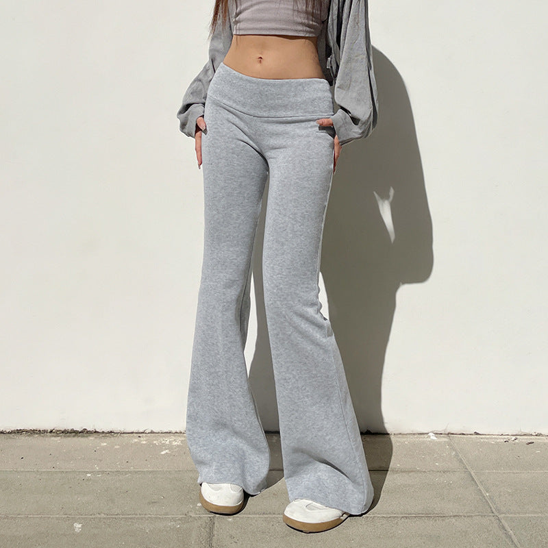 Damen nan weiche Highwaist Yoga-Schlaghose mit ausgestelltem Bein und Stretchbund Shop Nory