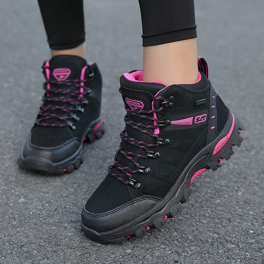 Damen Hochwertige und wasserdichte Wanderschuhe mit rutschfester Sohle und atmungsaktivem Obermaterial