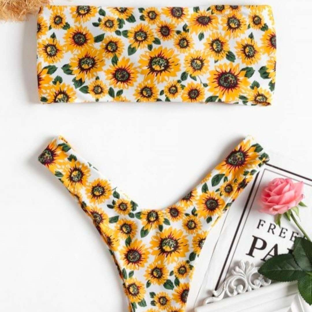 Damen Haarband mit verspieltem Sonnenblumenmuster