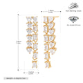 Damen Luxus Ohrhänger mit funkelnden Zirkonia aus 925 Sterling Silber Shop Nory