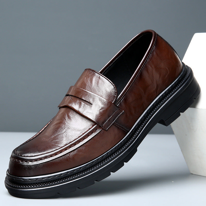 Herren Elegante Ledermokassins mit rutschfester Sohle