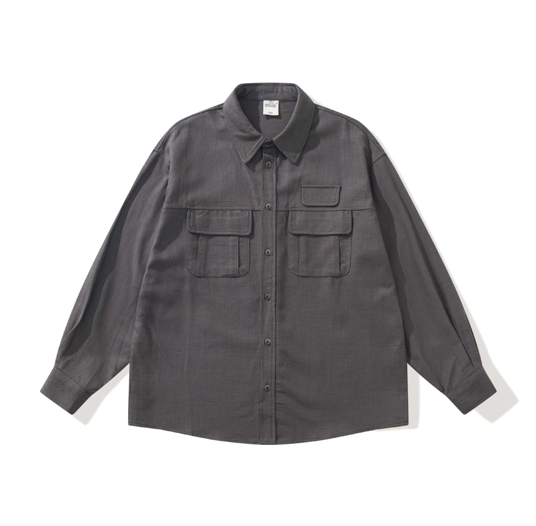 Herren Utility-Overshirt mit großen Pattentaschen und Boxy-Schnitt Shop Nory