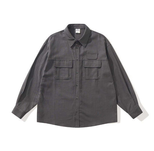 Herren Utility-Overshirt mit großen Pattentaschen und Boxy-Schnitt Shop Nory