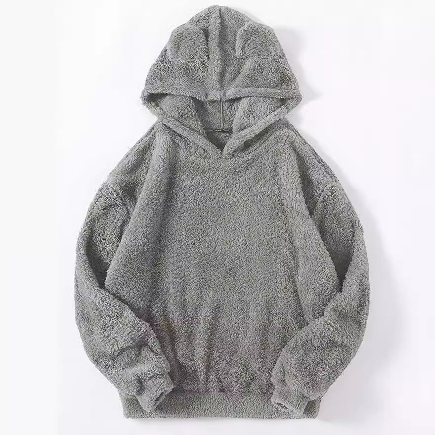 Damen nan kuscheliger Teddy-Hoodie mit Ohren, elastischem Bund und extra weichem Plüsch Shop Nory