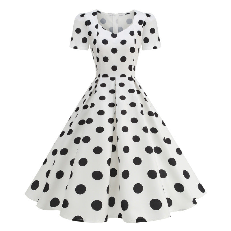 Damen Freizeitkleid mit floralem Design und schwingendem Rock