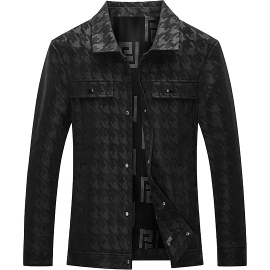 Herren Modische Jacke mit Karomuster Shop Nory