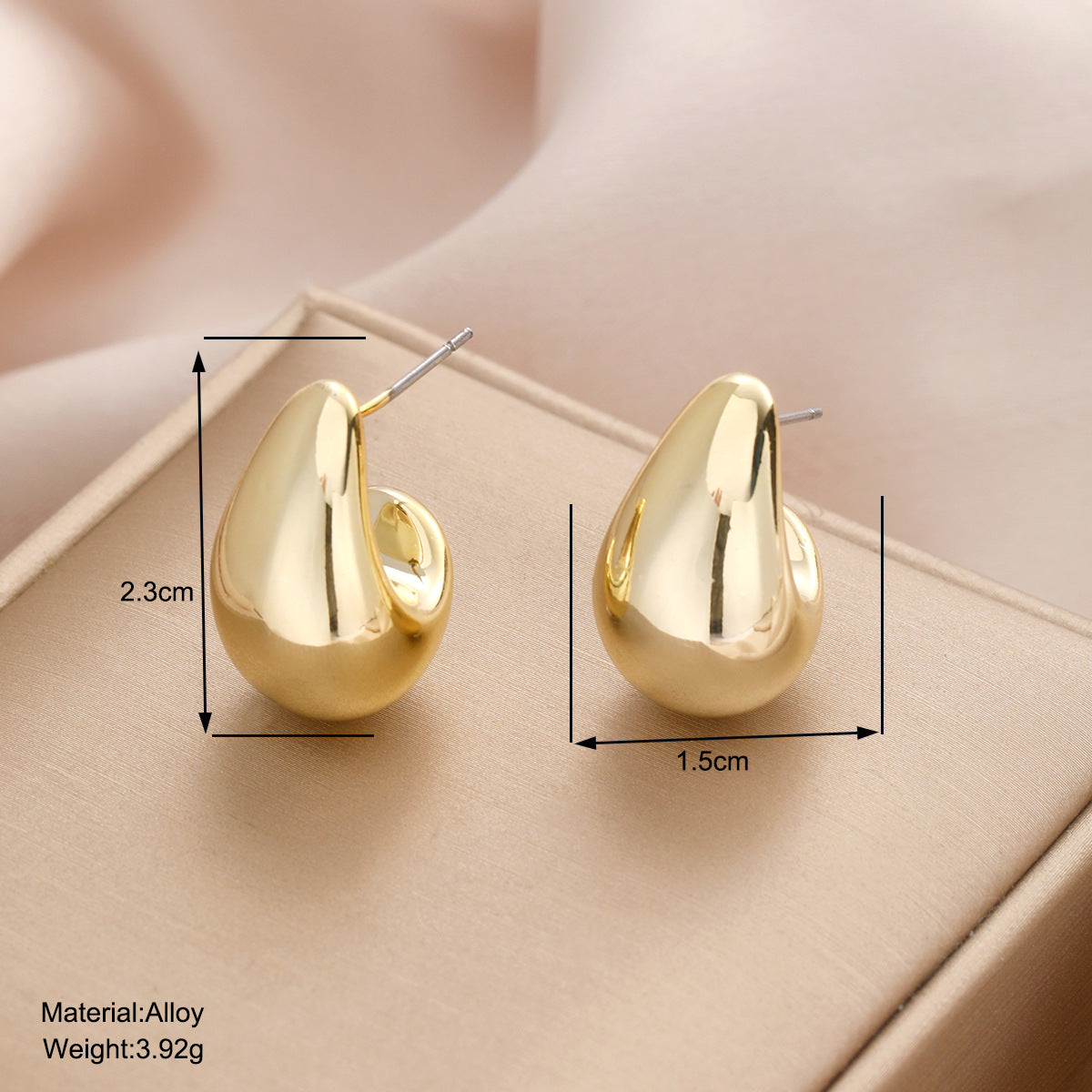 Damen Ohrstecker im modernen Tropfen-Design Shop Nory