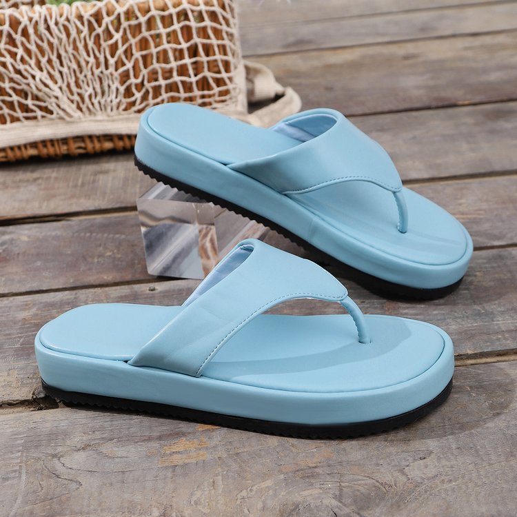 Damen komfortable Zehentrenner Sandalen