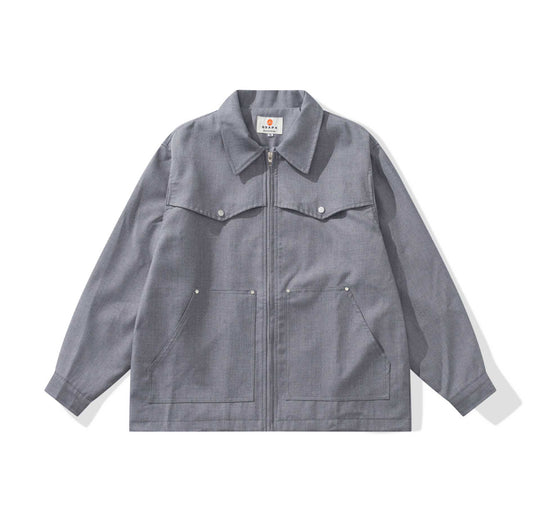 Herren Utility-Chorejacke mit durchgehendem Reißverschluss und großen Pattentaschen Shop Nory