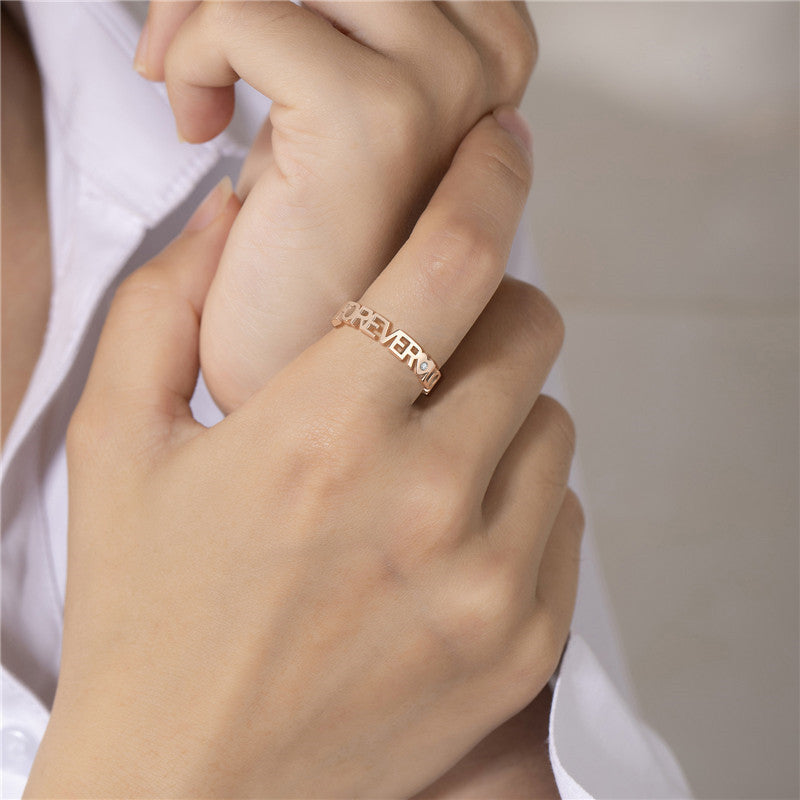 Damen Ring mit individueller Prägung Shop Nory