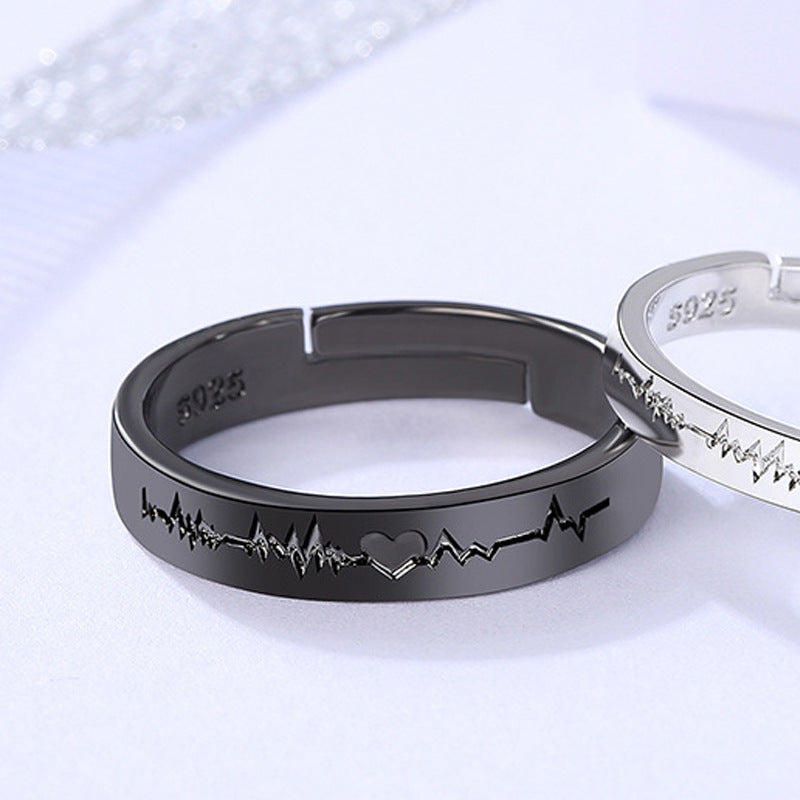 Damen Ring mit Herzschlag-Motiv Shop Nory