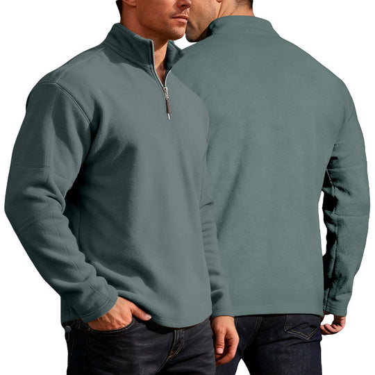 Herren Thermo-Fleece-Halbzip-Pullover mit Stehkragen Shop Nory