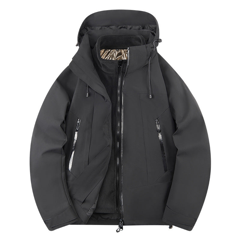 Herren zweilagige Softshell‑Outdoorjacke mit herausnehmbarem Fleece‑Innenlayer, wind‑ und wasserabweisend Shop Nory