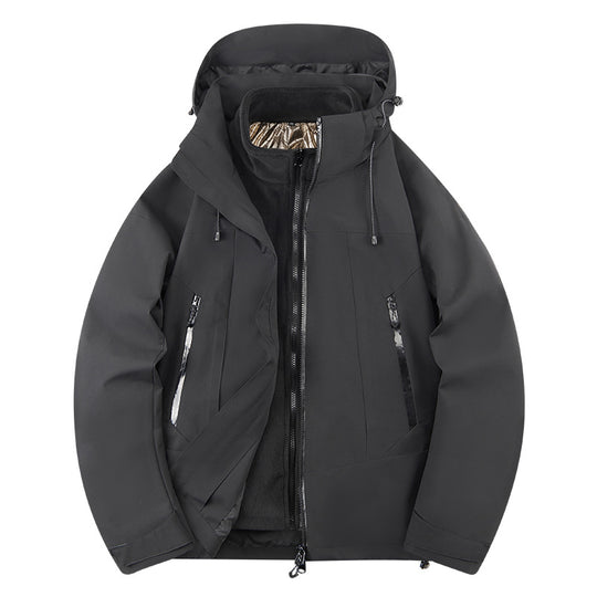 Herren zweilagige Softshell‑Outdoorjacke mit herausnehmbarem Fleece‑Innenlayer, wind‑ und wasserabweisend Shop Nory