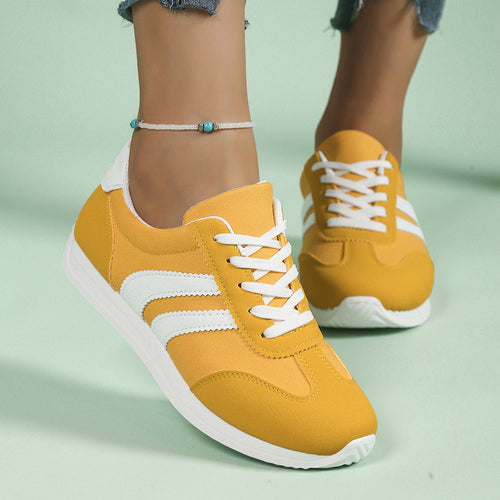 Damen Freizeit-Sneaker mit atmungsaktivem Obermaterial und bequemer Dämpfung