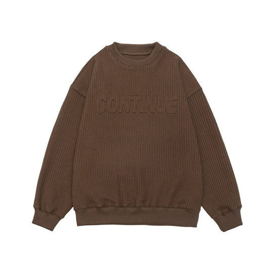 Unisex Boxy‑Strickpullover mit grober Rippenstruktur und Rundhalsausschnitt Shop Nory