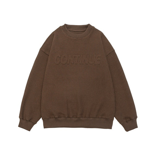 Unisex Boxy‑Strickpullover mit grober Rippenstruktur und Rundhalsausschnitt Shop Nory
