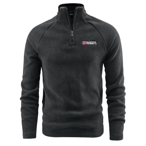 Herren Fleece-Pullover mit halbem Reißverschluss und hohem Stehkragen Shop Nory