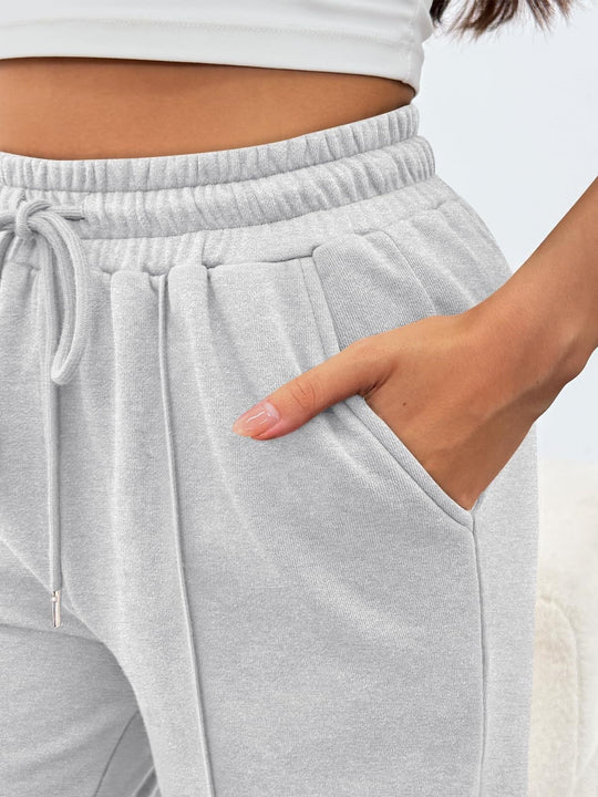 Damen nan komfortable High-Waist Jogginghose mit Kordelzug und tiefen Eingrifftaschen Shop Nory