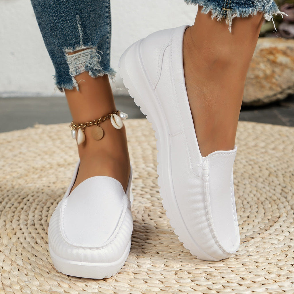 Damen Komfortable Slip-On Mokassins
