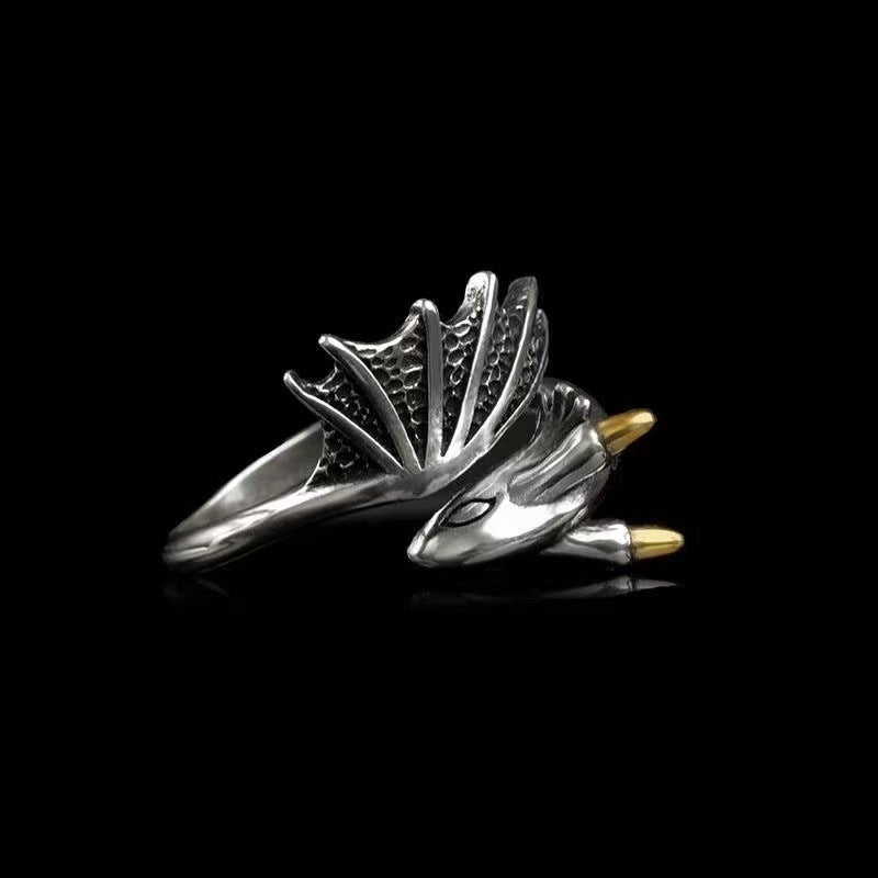 Damenring mit kunstvollem Drachen-Design Shop Nory