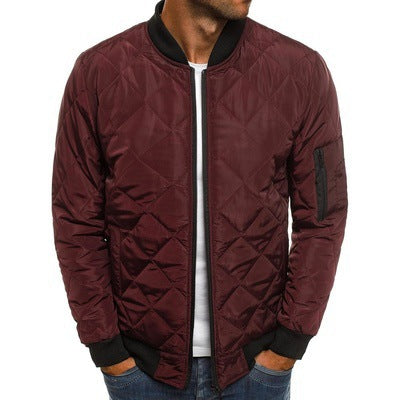 Herren Steppjacke mit praktischen Taschen und elastischen Bündchen