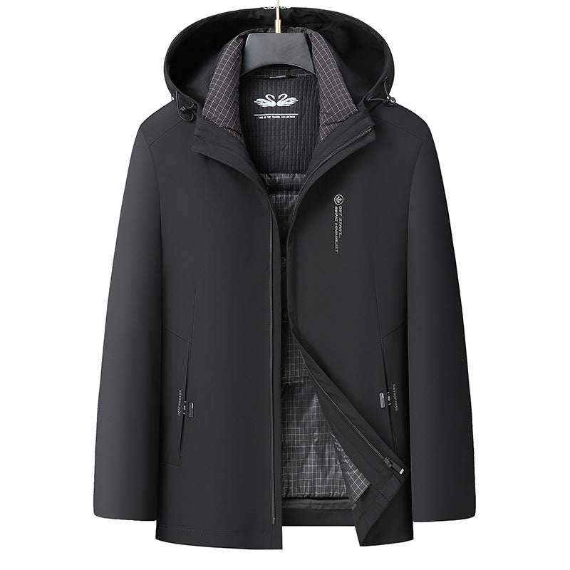 Herren Softshell-Parka mit gesteppter Thermofütterung und Kapuze Shop Nory