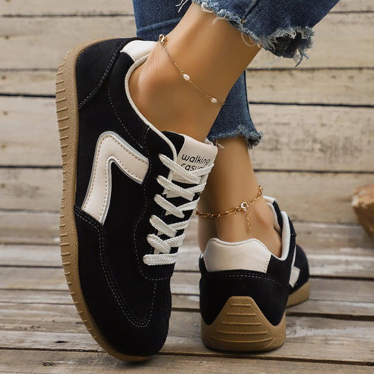 Damen Veloursleder-Optik Casual-Sneaker mit ergonomischer Komfortsohle Shop Nory