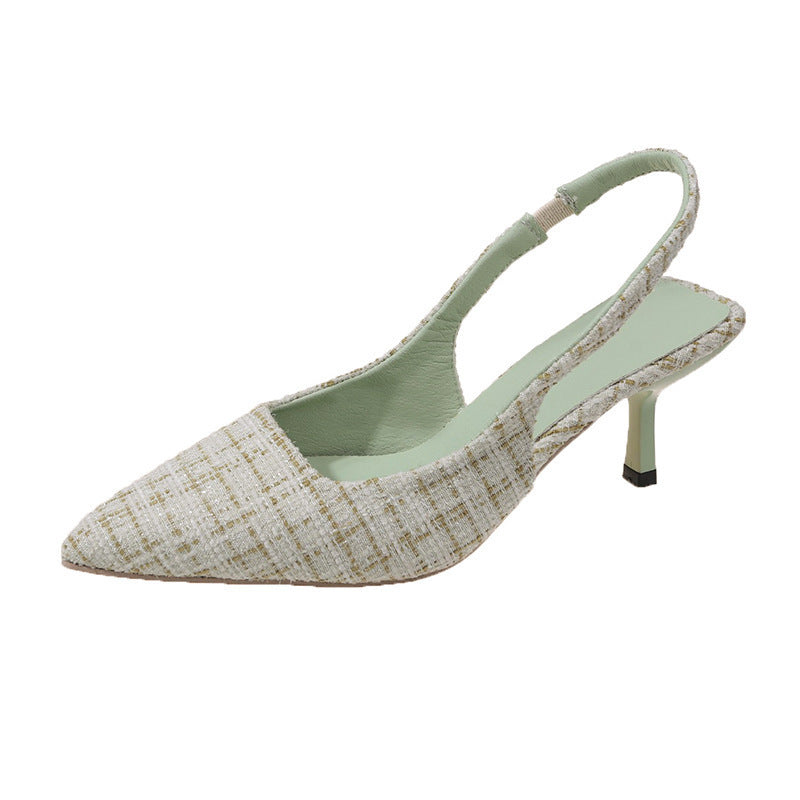 Damen elegante Slingpumps mit feiner Textur