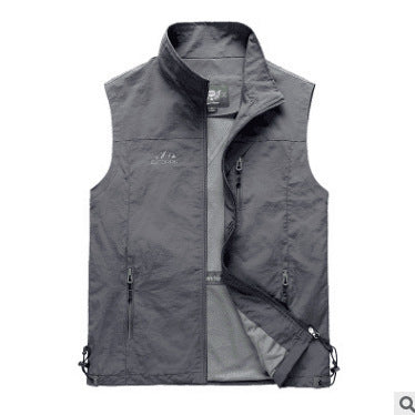 Herren Utility-Outdoorweste mit atmungsaktivem Meshfutter, Reißverschluss‑Taschen und verstellbarem Saum Shop Nory