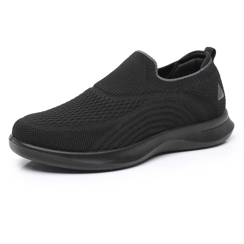 Damen Slip-On Sneakers mit atmungsaktivem Strick-Obermaterial