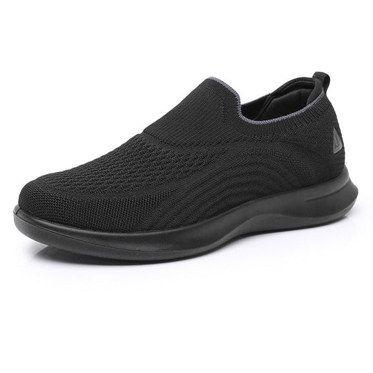 Damen Slip-On Sneakers mit atmungsaktivem Strick-Obermaterial