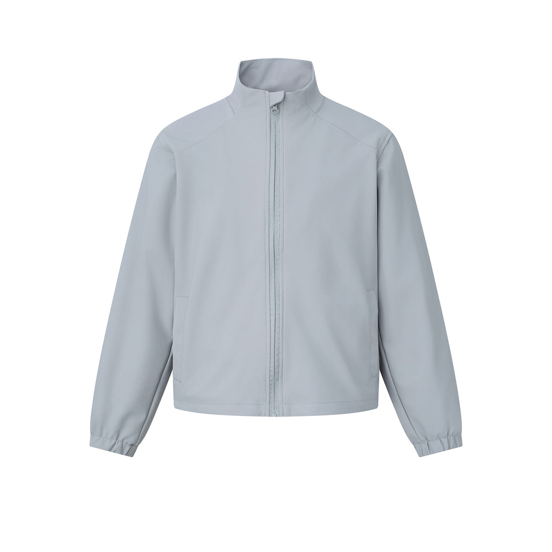 Unisex Kurz geschnittene leichte Softshelljacke mit Stehkragen und elastischen Bündchen Shop Nory
