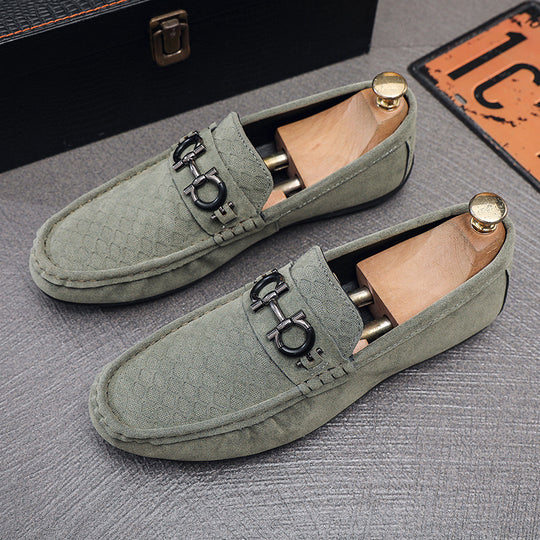 Herren Elegante Velours Mokassins Shop Nory