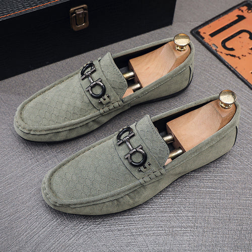 Herren Elegante Velours Mokassins Shop Nory