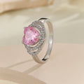Damen herzförmiger Ring mit Zirkonia-Verzierung Shop Nory