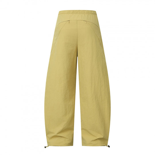 Damen Weite Cargo-Hose mit Tunnelzugbund, integriertem Webgürtel und verstellbaren Kordelabschlüssen Shop Nory