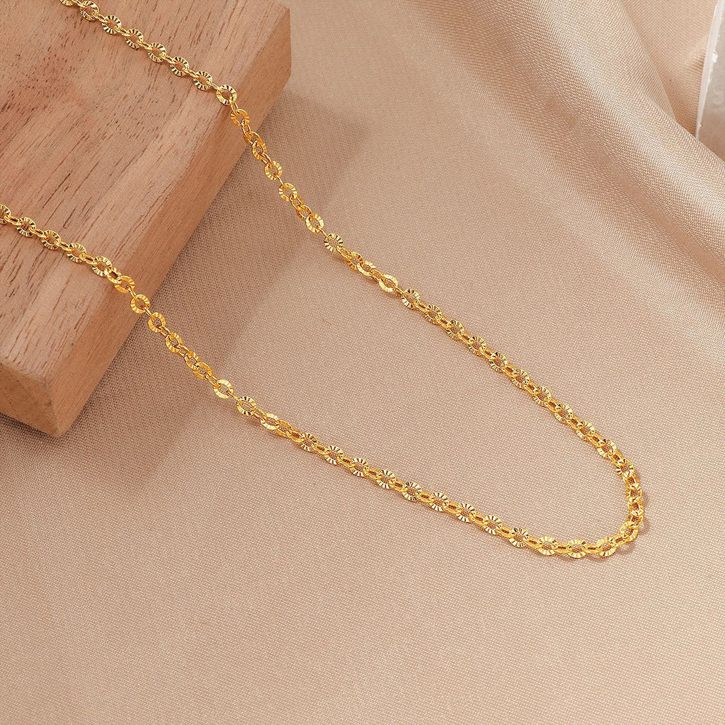Damen Texturierte Gliederkette Halskette Shop Nory
