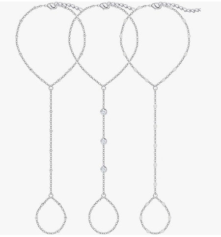 Damen Fußkettchen mit funkelnden Zirkonia-Details und zartem Design Shop Nory