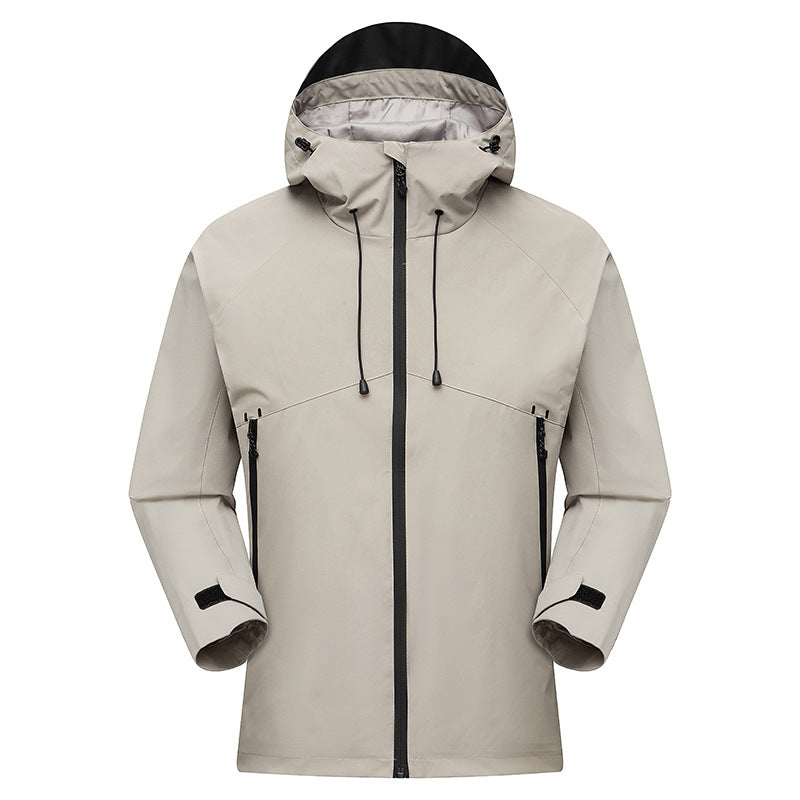 Herren Wasserdichter High-Visibility Shellparka mit atmungsaktiver Membran, verstellbarer Kapuze und Belüftung Shop Nory
