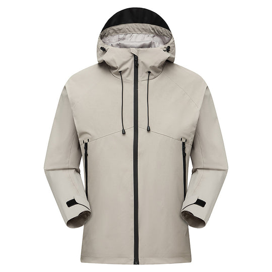 Herren Wasserdichter High-Visibility Shellparka mit atmungsaktiver Membran, verstellbarer Kapuze und Belüftung Shop Nory