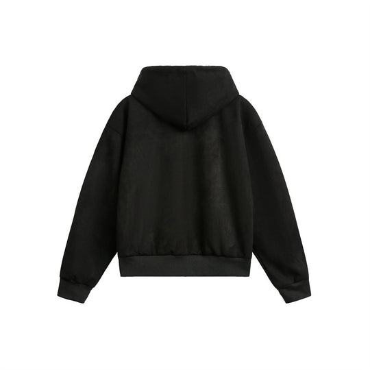 Damen Oversize-Kapuzen-Sweatjacke mit Reißverschluss und gefütterter Leoparden-Kapuze Shop Nory